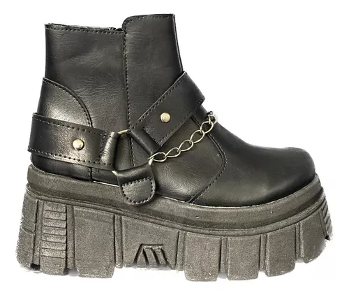 Borcego Mujer Cierre Lateral Cadena Invierno Moda Art-1100