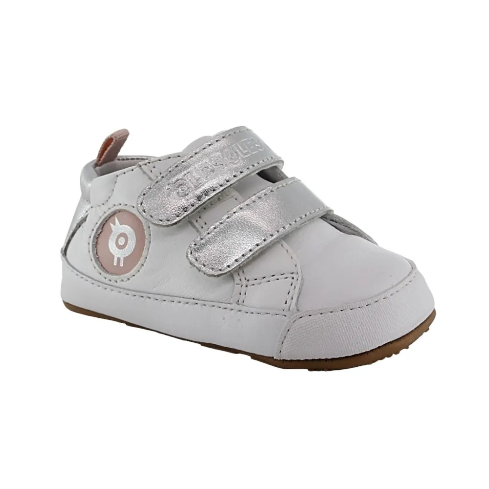 Calzado respetuoso Old Soles Badge Blanco-Plata