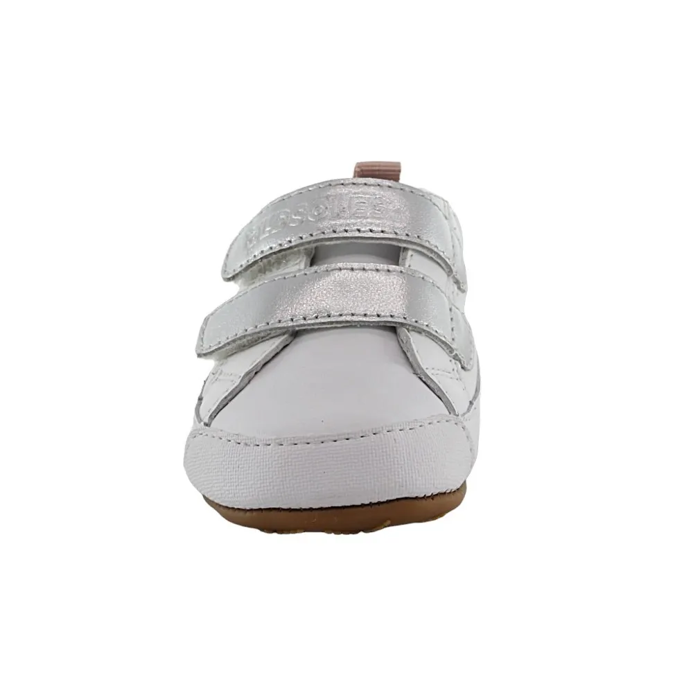 Calzado respetuoso Old Soles Badge Blanco-Plata