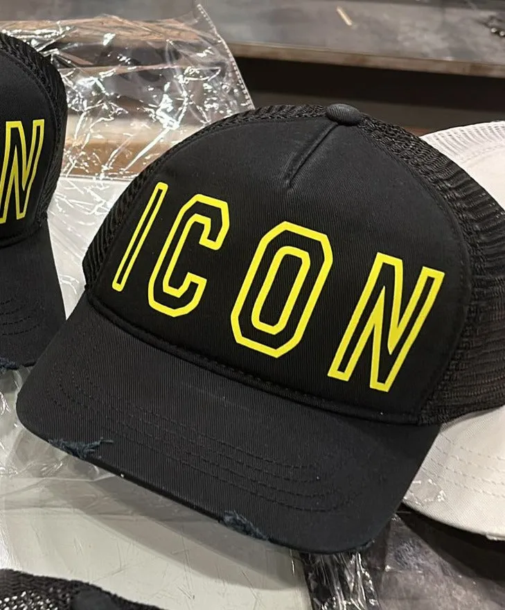 Gorra OVDS - ICON NEGRA BORDE AMARILLO