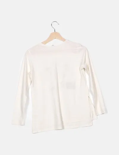 Mayoral Camiseta blanca manga larga