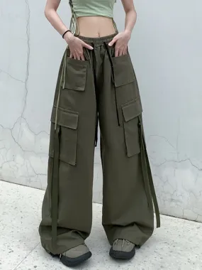 Pantalones cargo holgados con bolsillos Street