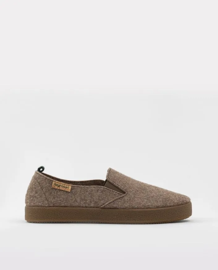 Slip-on eco friendly de invierno marrones acacia crab tierra