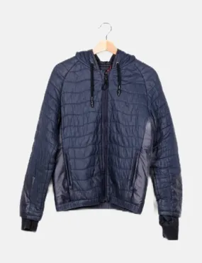 Zara Plumas básico azul marino